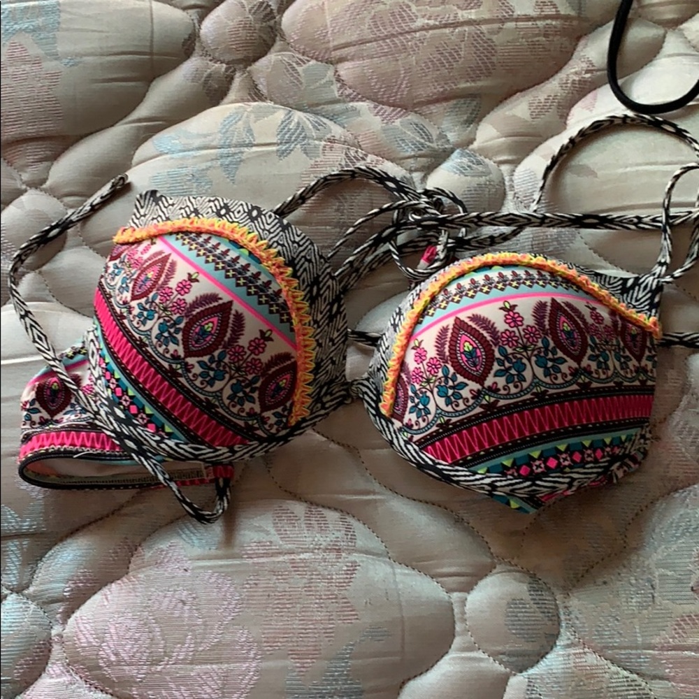 Colorful bathing suit top